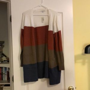 Madewell Kent Striped Cardigan Sweater in Cozies